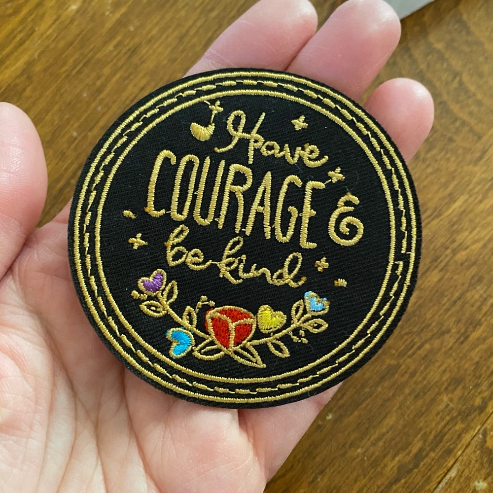 Courage Iron-On Patch